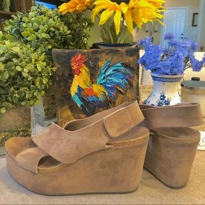 Pedro Garcia Suede Platform Wedges